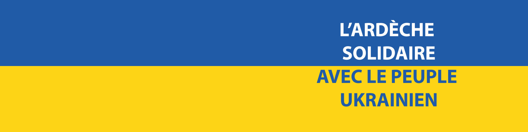 L’Ardèche solidaire avec le peuple ukrainien