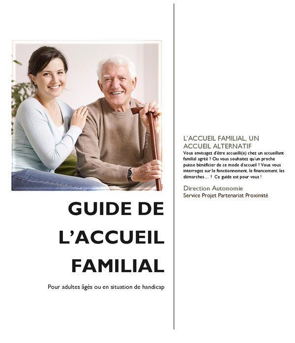 Guide généraliste de l'accueil familial